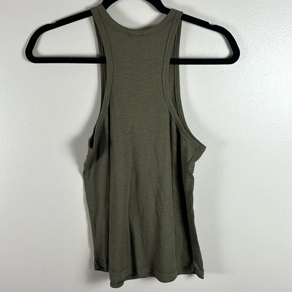 Free People Ribber Swing Olive Green Tank Top - Picture 5 of 7